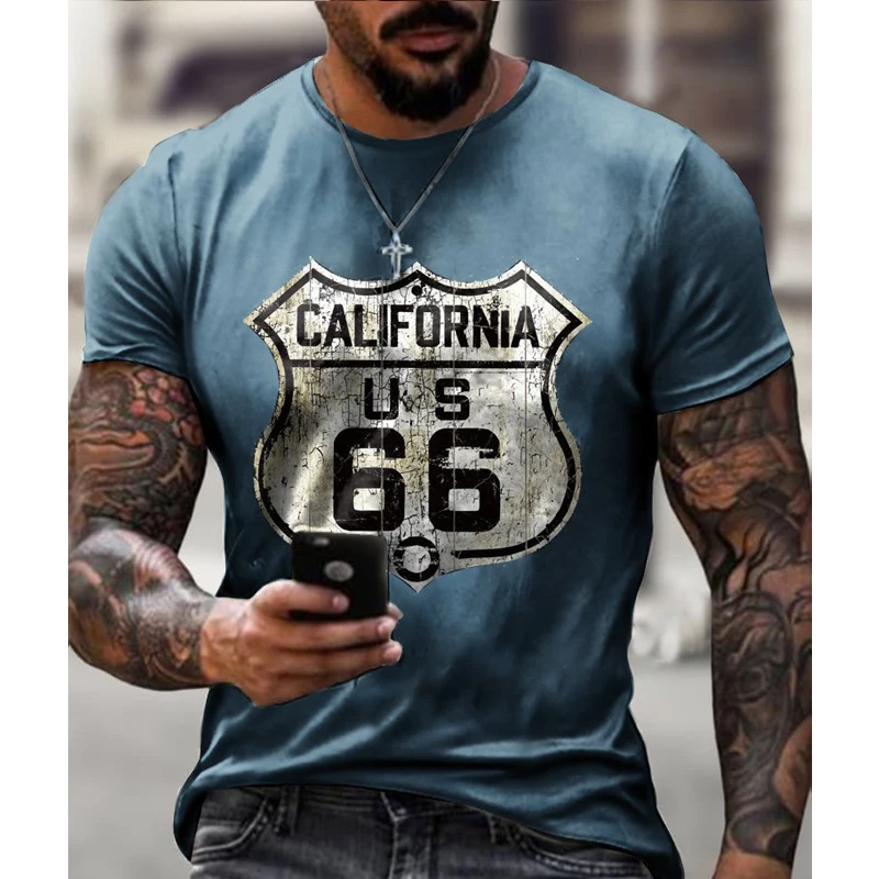 

Men T-shirt Summer Pop Casual Sports Short-Sleeved Letter Digital Print Tshirt Fashion Streetwear Oversized T Shirt For Men Tops