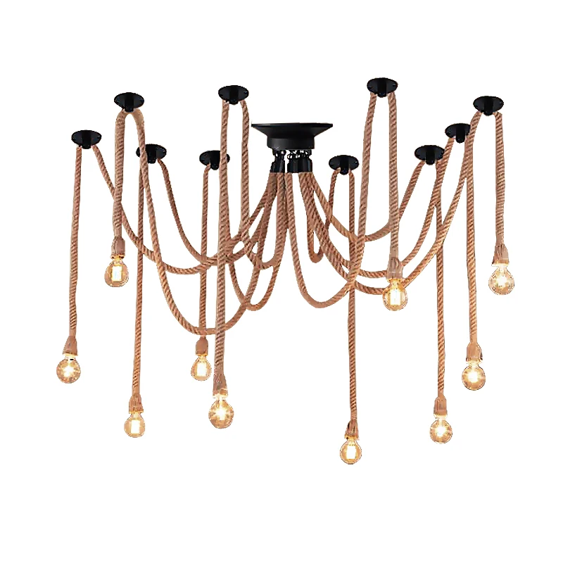 

DIY 6/8/10 светильники промышленный паук подвесной светильник магазин офисной одежды кафе магазин ресторанный бар винтажная железная пенькова...