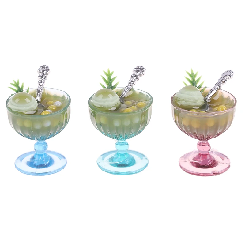 

Mini Milkshake Ice Cream Milk Fruit Tea Water Cup Miniature Dollhouse Accessories Cups Kitchen Toys