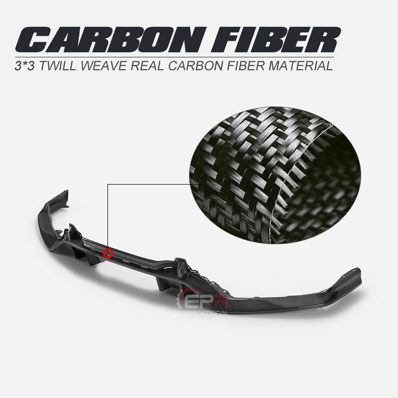 Автомобильные аксессуары OEM Стиль углеродного волокна задний диффузор глянцевая