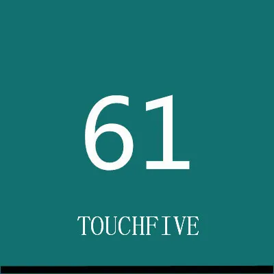 TOUCHFIVE 168 цветов одиночные художественные маркеры Кисть ручка эскиз на спиртовой основе маркеры двойная головка манга ручки для рисования товары для рукоделия - Цвет: 61-peacock green