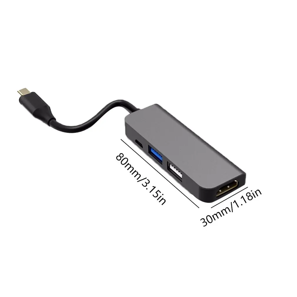 USB C концентратор USB-C к HDMI 4K 3 0 адаптер PD/порт зарядки Micro для MacBook Pro samsung Galaxy S8 type |