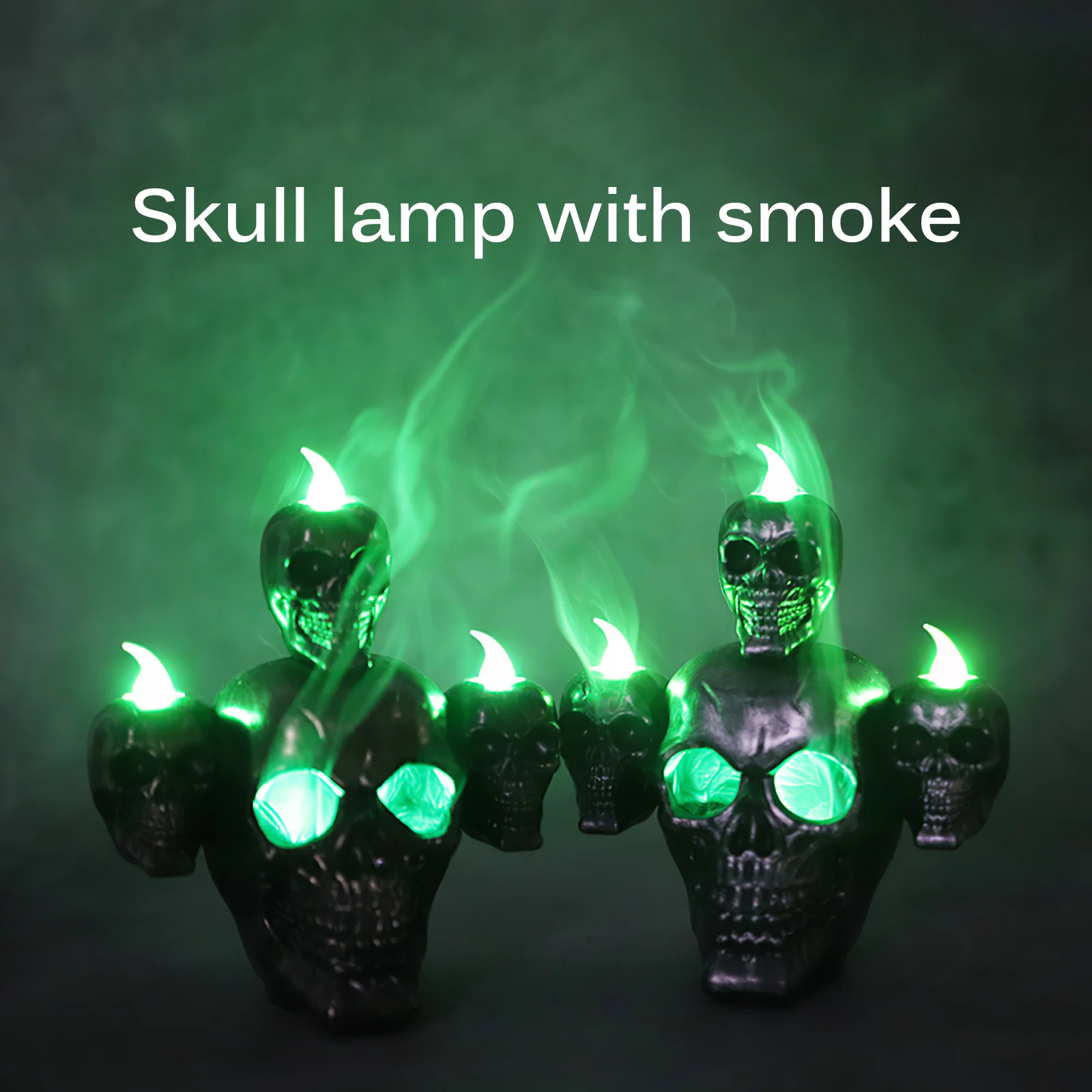 

Battery Operated 3D ABS Skull Ghost Shaped LED String Lights Halloween Holiday Indoor Decoration Lanterns Lights