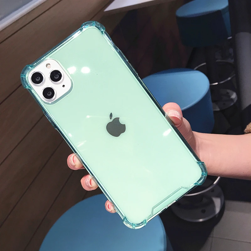 Прозрачный чехол SUYACS для iPhone 11 Pro Max XS MAX XR 6 6S X 7 8 Plus ударопрочный мягкий акриловый
