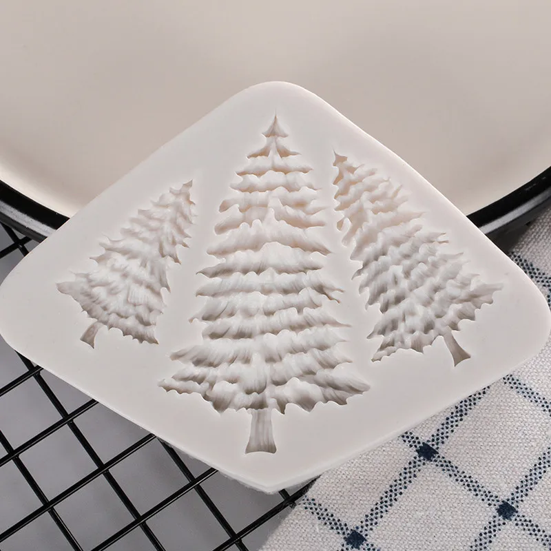 Силиконовая форма для помадки в форме рождественской елки кухонные инструменты
