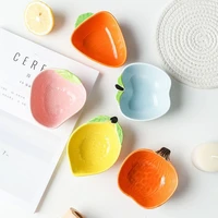creative fruit ceramic seasoning dish lovely household underglaze color childrens pet bowl lovely enamel bowl