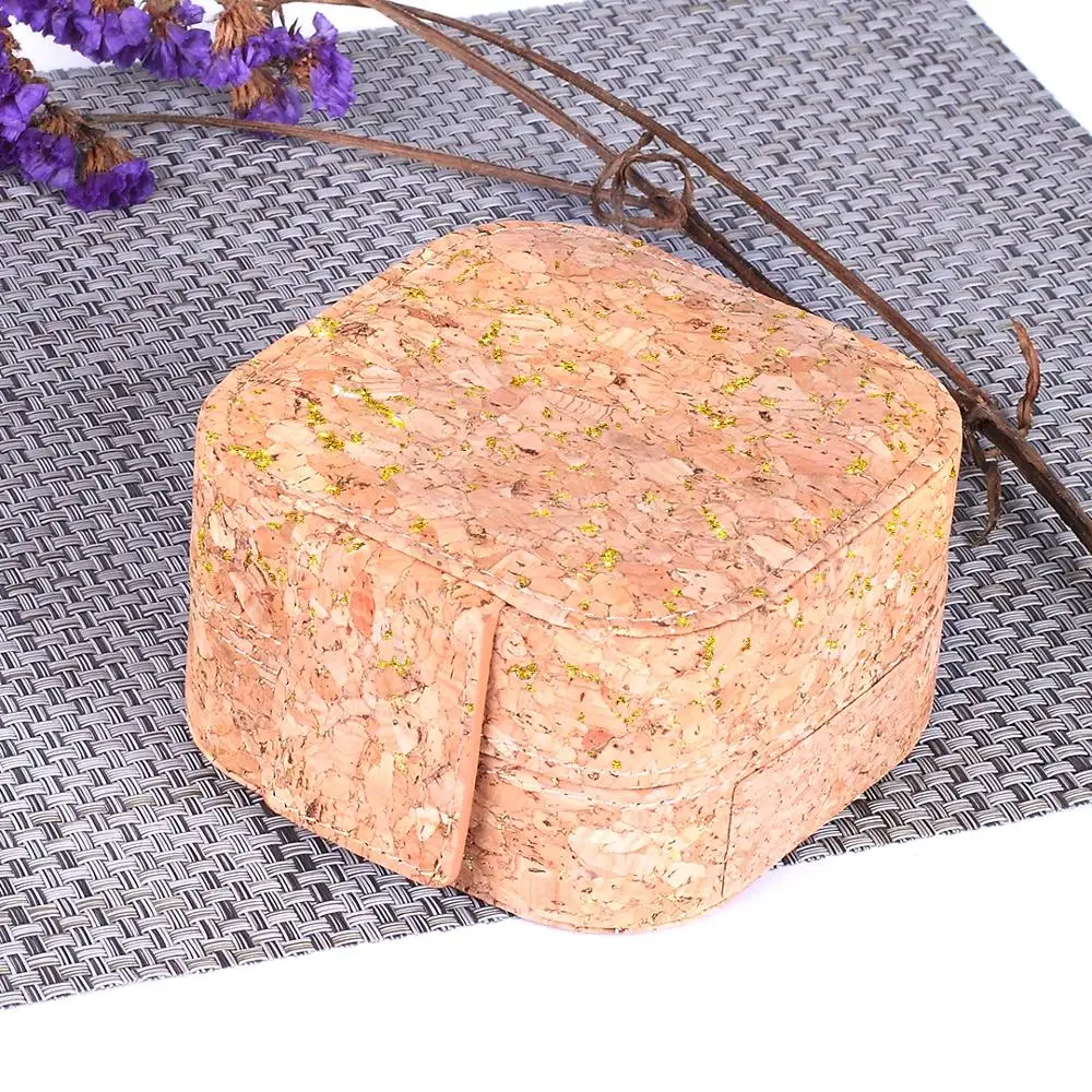 Eco friendly квадратный ювелирных изделий коробки для хранения органайзеры кольцо