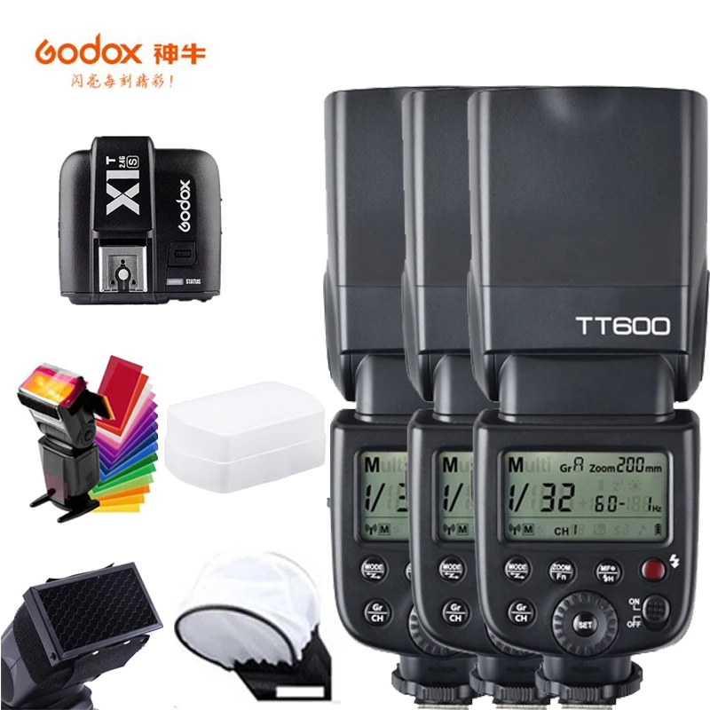 Вспышка Godox TT600 для камеры Беспроводная вспышка Speedlite 2 4G основной подчиненный