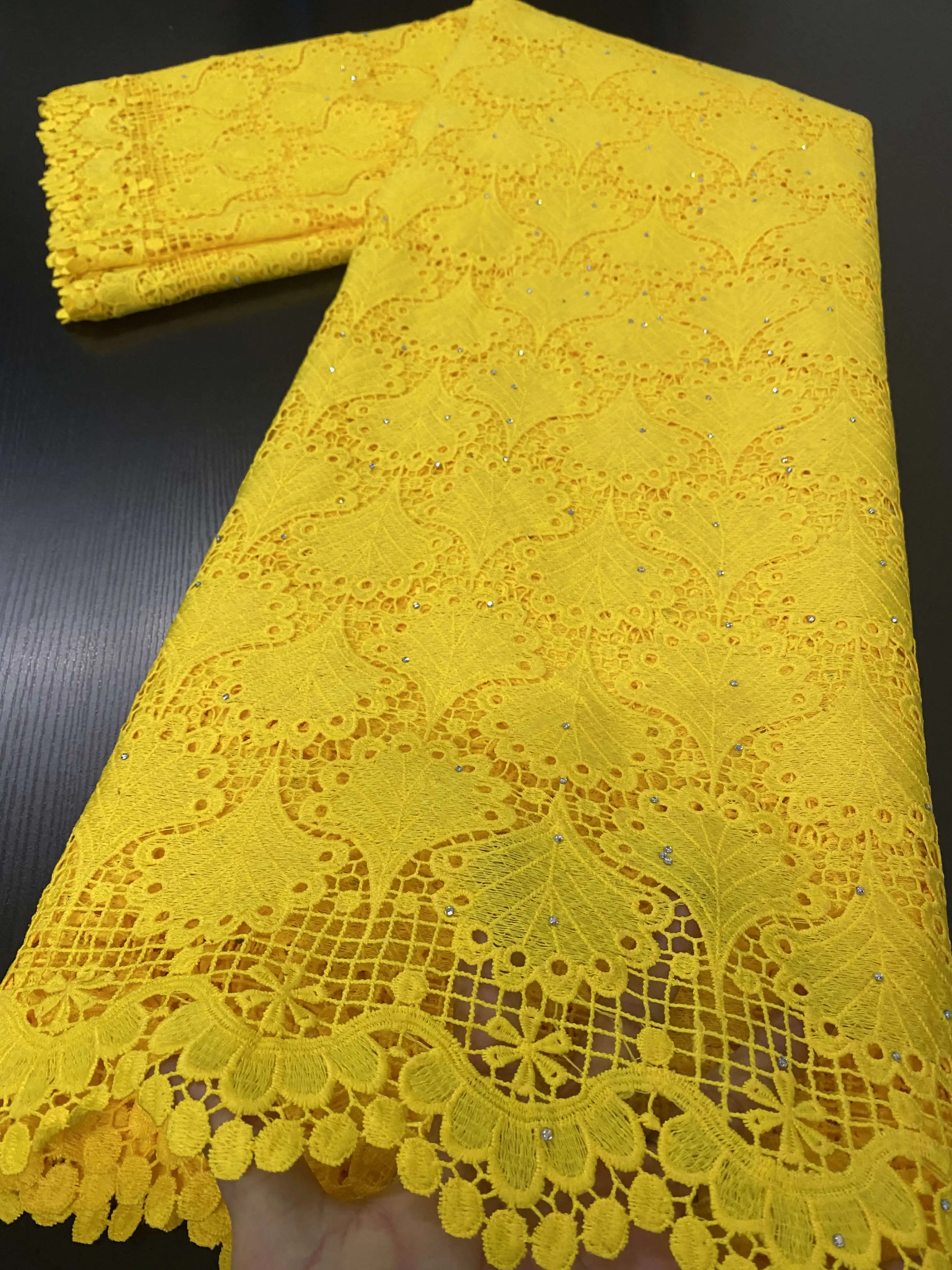 2020 Новое поступление африканская гипюровая кружевная ткань материал