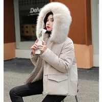 winter jacket women 2021 fashion womens cotton padded thicken warm outwear female jacket casual plus size overcoat parkas