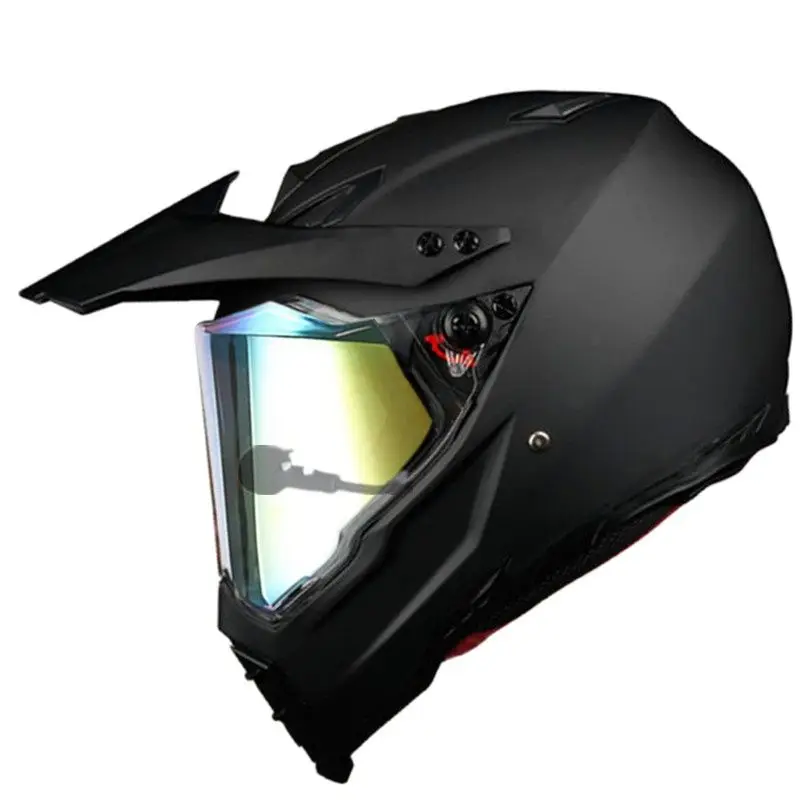 Motor Motorcycle Hat Full Face Helmet With Lens Safety Helmet Dot Helmet Phone Call Music Bluetooth Moto Helmet M Matte Black