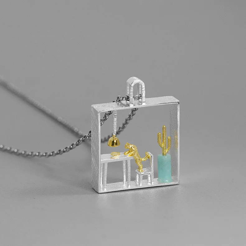 Оригинальный Кот дома изящный Серебряный креативный кошачий дом забавная