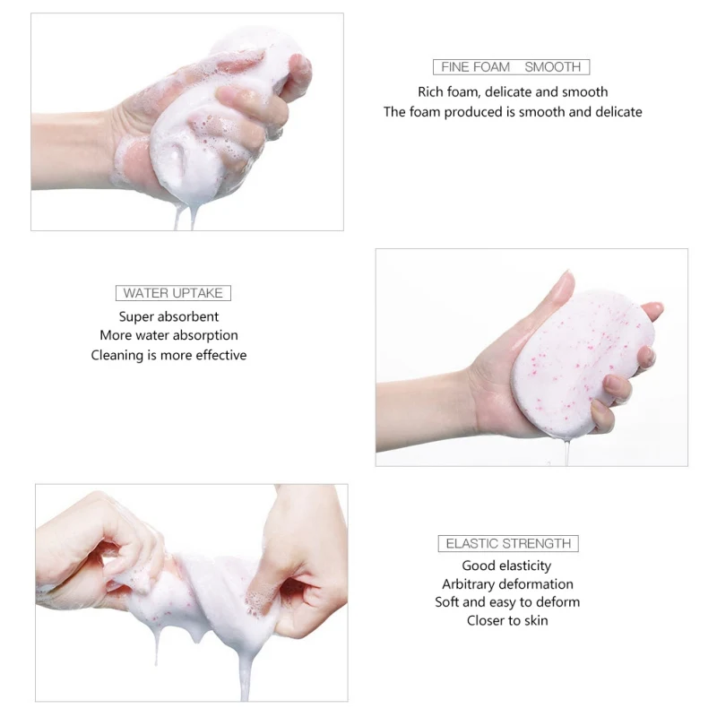 1 шт. круглый спонж для очищения очищающий поры удаления черных точек укрепляющий