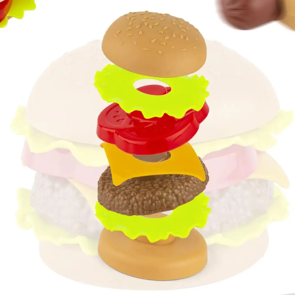 

49Pcs Kid Simulated French Fries Hamburger Fast Food Model Pretend Play House Toy Toddler Early Education Cognition Gift