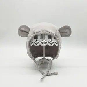 Осенне-зимняя детская шапка Мультяшные Стильные Шапки с ушками для младенцев мальчиков девочек детские новые модные детские зимние шапки с ушками