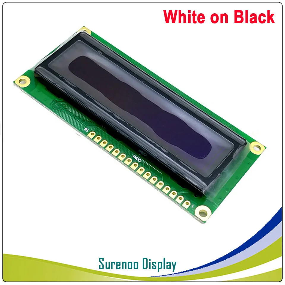 White on Black Реальный oled-дисплей, 1602 162 символ параллельный ЖК-модуль дисплей LCM экран, встроенный WS0010, поддержка последовательного SPI - Цвет: White on Black