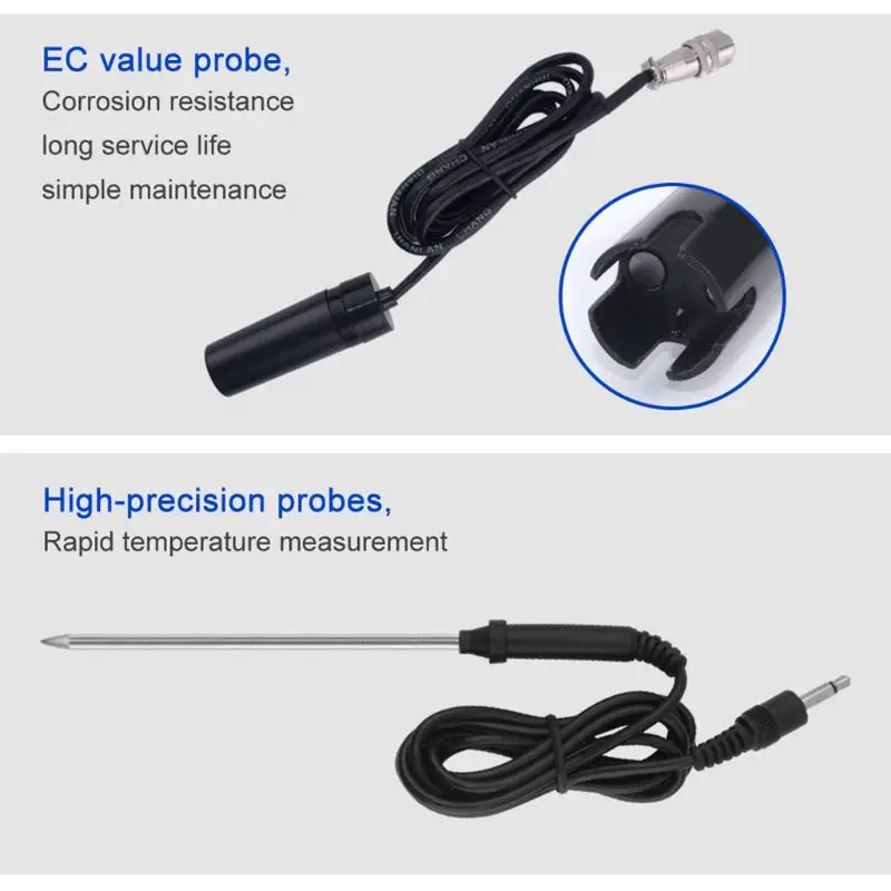 

EC-8423 Digital EC Meter 2 in 1 TEMP EC Tester Conductivity Meters Water Quality Test Tool for Pool Drink Water Aquarium Lab