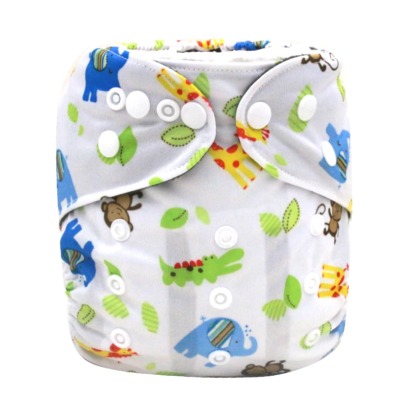 PORORO 3-15 кг регулируемый размер бамбуковый уголь внутренний карман подгузник, Детские многоразовые тканевые подгузники с двойной ластовицей ног