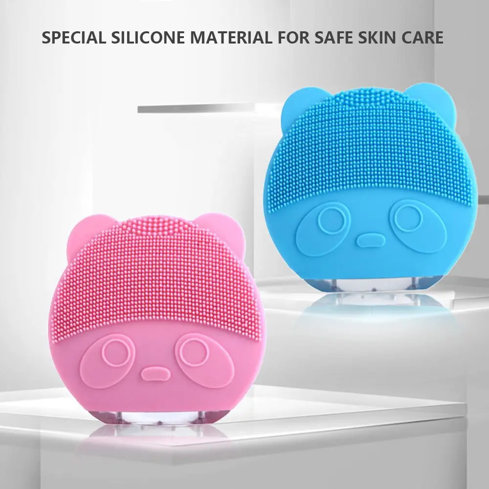 Силиконовая электрическая кисть для очистки дица Водонепроницаемая