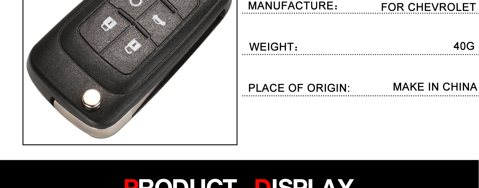 jingyuqin Car Remote Key Suit for Chevrolet Malibu Cruze Aveo Spark Sail 2/3/4 Buttons 433/315MHz Control Alarm Fob