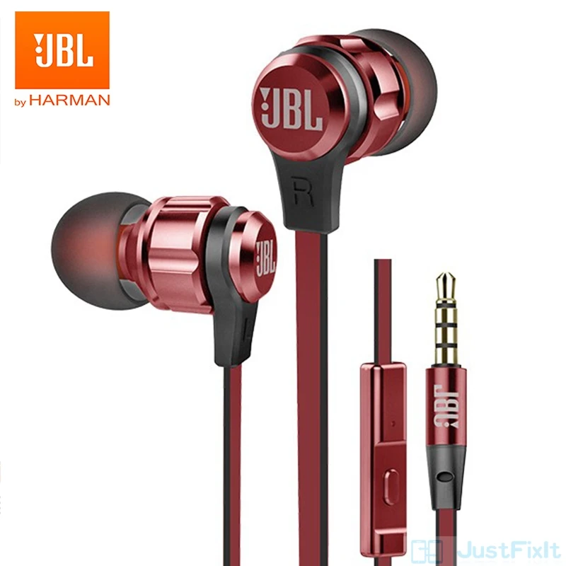 JBL T180A стерео наушники в ухо для бега спортивные звонки с микрофоном 3 5 мм