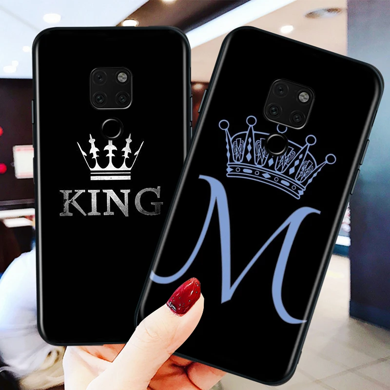 

Crown And Diamond for Huawei P Smart Mate 40 30 20 10 RS Lite Pro Plus Z S 2019 2020 2021 Black phone Case