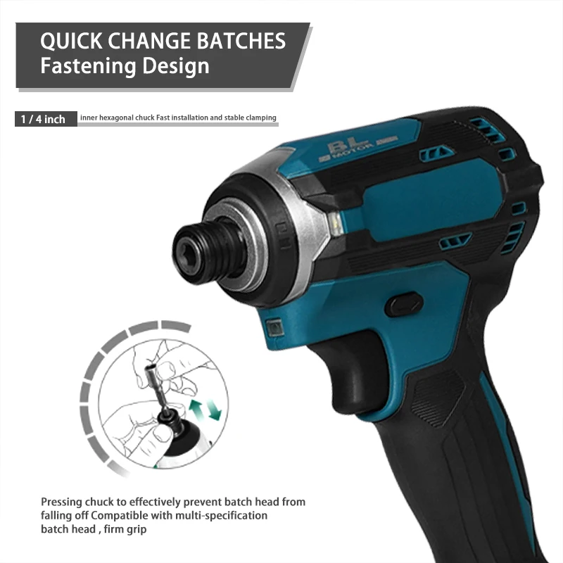 Беспроводной Электрический ударный гайковерт перезаряжаемый бесщеточный