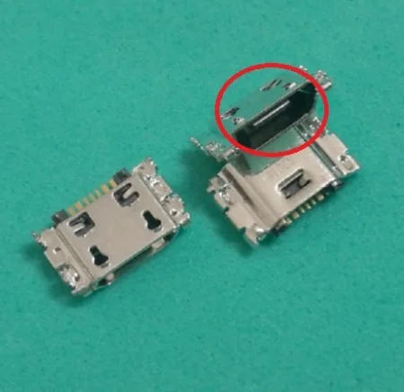 Серебристый 100 шт. для Samsung Galaxy J3 J330 J330F J5 J530 J530F J7 J730 J730F micro USB для зарядки с разъемом для порта зарядки док-станция - Цвет: Серебристый