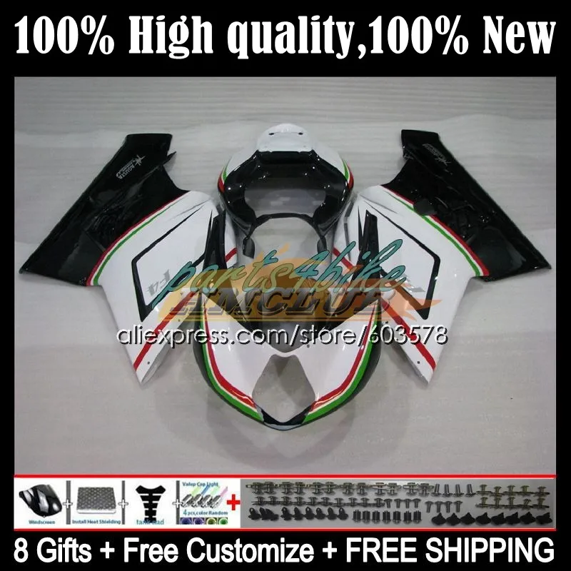 

Body For MV Agusta F4 R312 750S 1000 R 750 1000CC Kit 51CL.25 1000R 312 1078 1+1 2005 2006 MA MV F4 05 06 Fairings white green