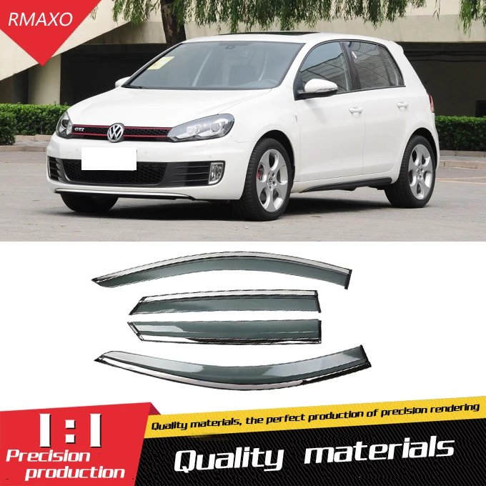Для Volkswagen Golf 6 /MK GTI 2010-2013 пластиковый козырек вентиляционные оттенки Защита от