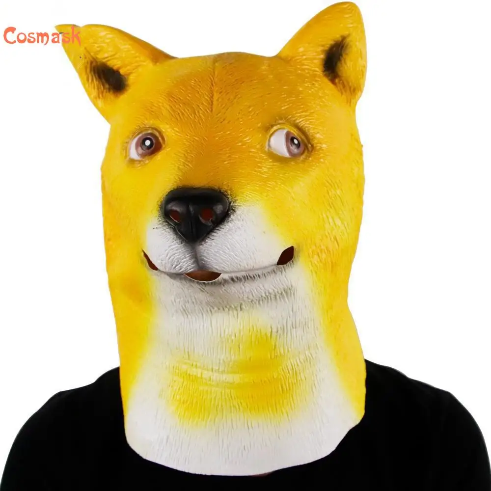 

Космаска с собакой для Хэллоуина забавная латексная маска с животными для вечеринки Маска для карнавала Хэллоуина маска для маскарада Пасх...