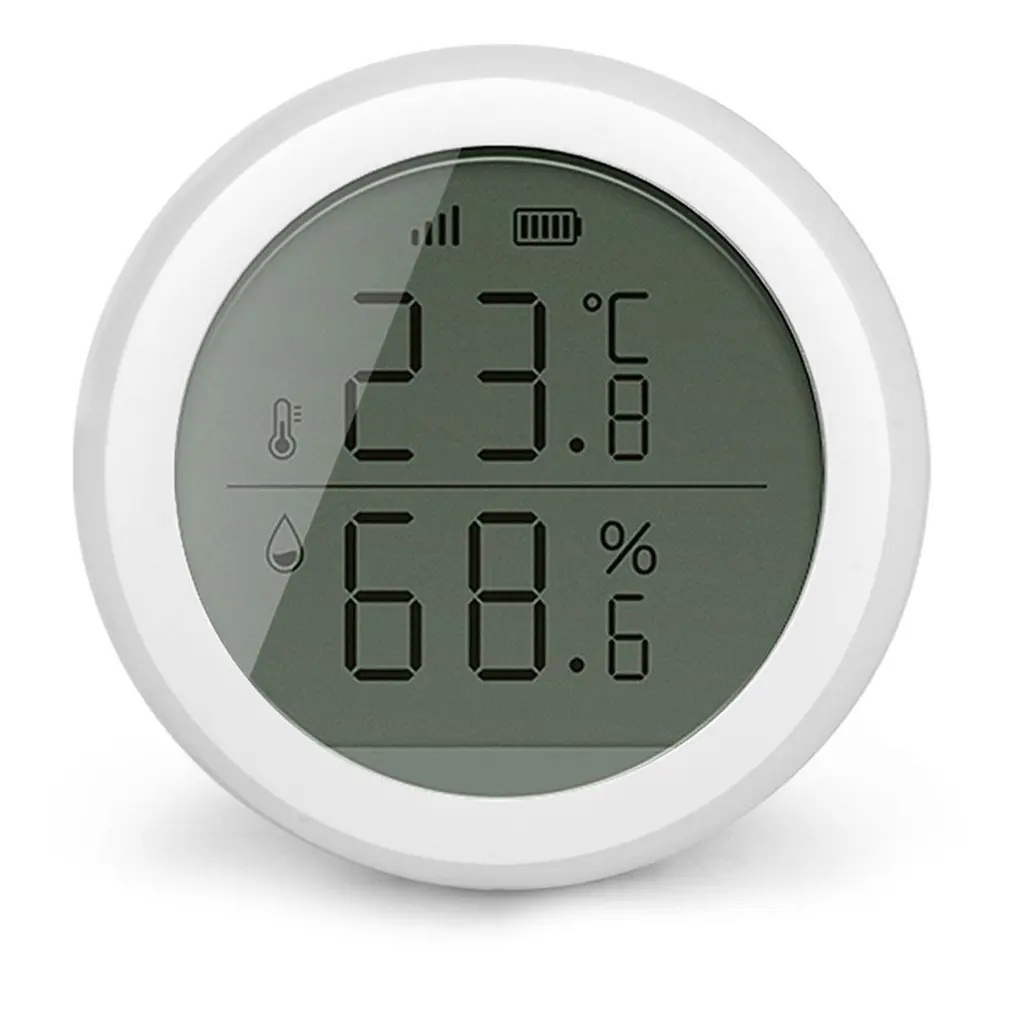

2 In 1 Temperature Humidity Sensor Meter with LCD Screen Display Works With for Amazon Google Home Assistant Thermometer