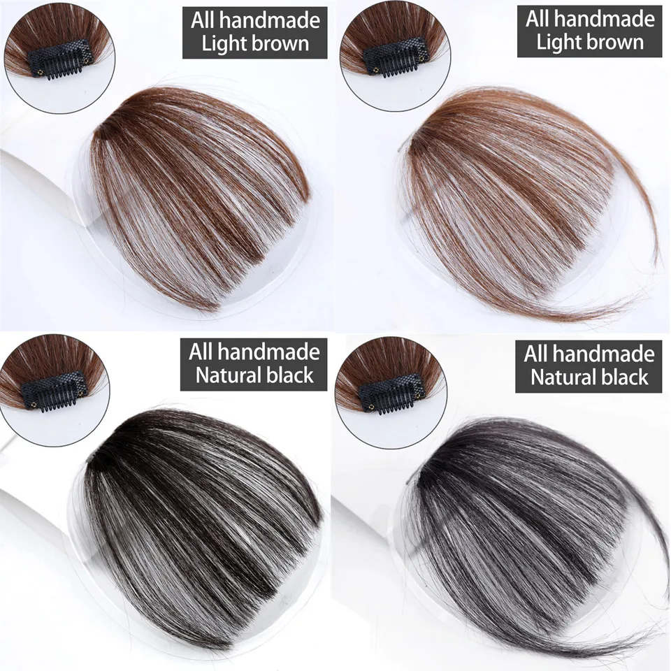 AOOSOO искусственная челка с зажимом для волос шиньон синтетический наращивания |