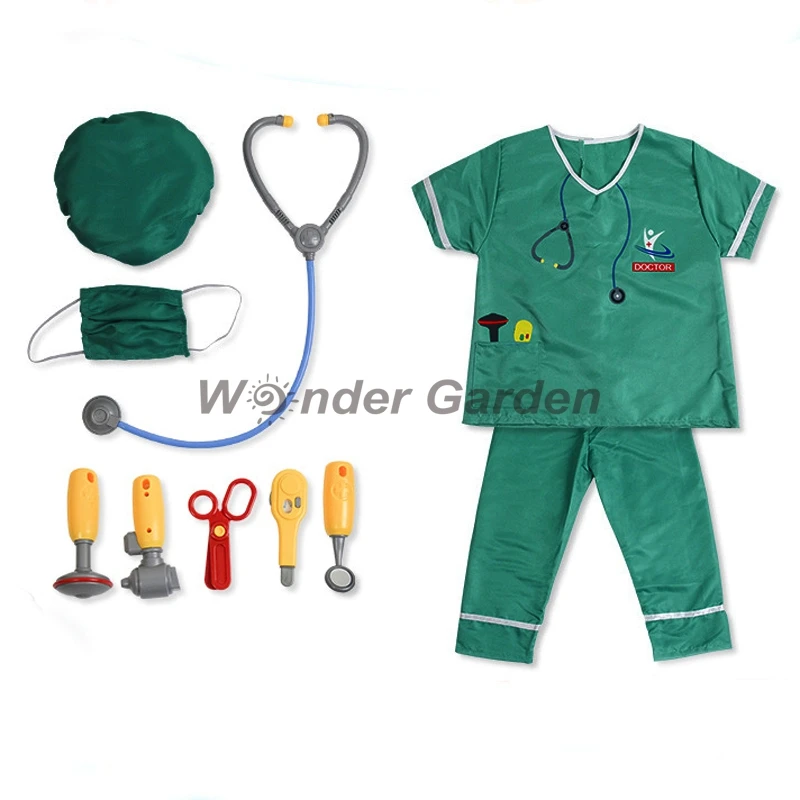 

Wonder Garden Kid Children Girls Profession Cosplay Multi Career Doctor Nurse Vet Chef Halloween Cosplay Costume