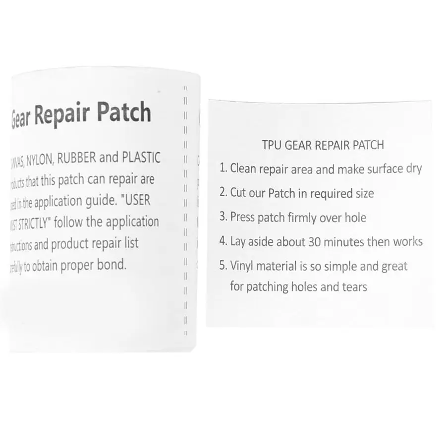 Термополиуретановая высокоэластичная наружная водостойкая ремонтная наклейка