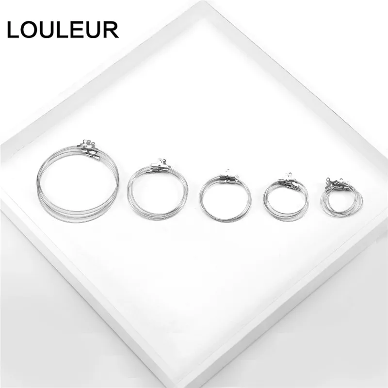 silver color 20 шт./лот, 20-40 мм, круглые серьги из нержавеющей стали, круглые классические серьги, крючки для рукоделия, ювелирных изделий, материал - Цвет: silver color