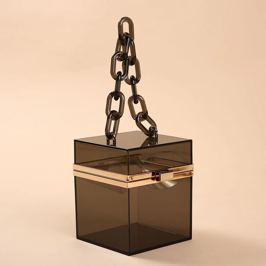 Прозрачные Акриловые клатчи для женщин сумка на плечо 2020 прозрачная акриловая