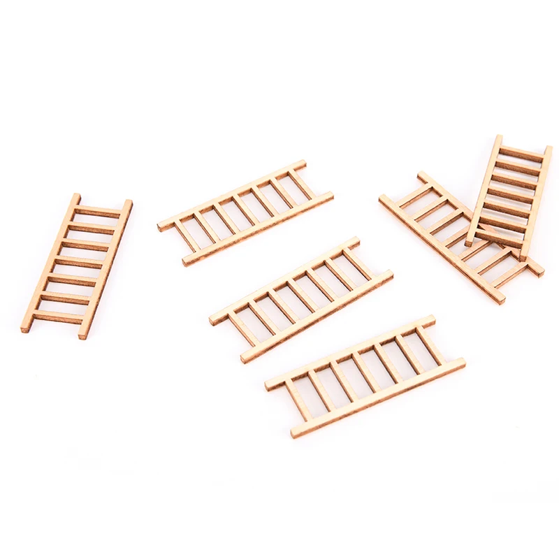 Деревянная маленькая лестница микро Пейзаж украшения лестницы суккулент