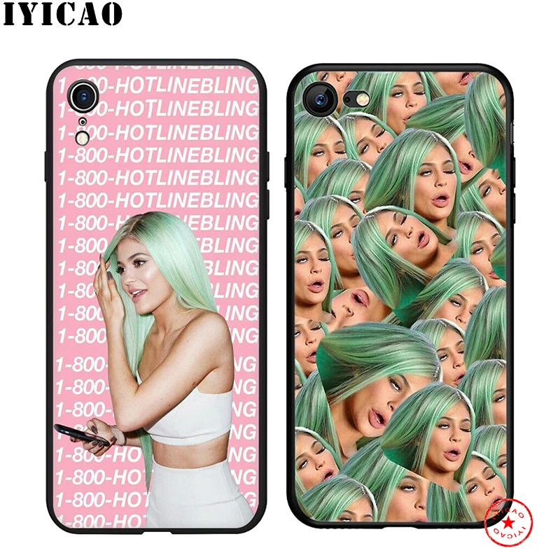 IYICAO Kylie Jenner мягкий чехол для телефона iPhone 11 Pro XR X XS Max 6 6S 7 8 Plus 5 5S SE силиконовый TPU |