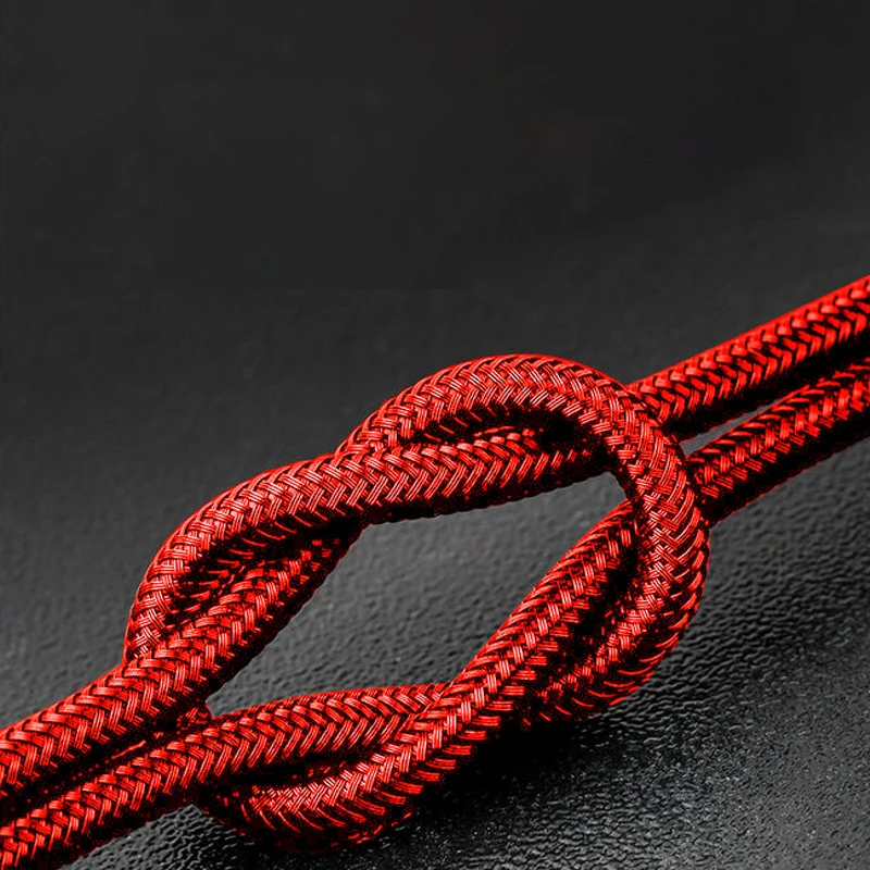 Lenyes 2.1A прочные нейлоновые кабели для всех Android iOS сплав Micro USB 100 см внешний