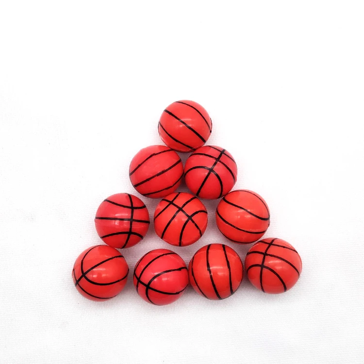 10 шт./лот забавные резиновые игрушечные мячи с принтом корзины шарики для прыжков