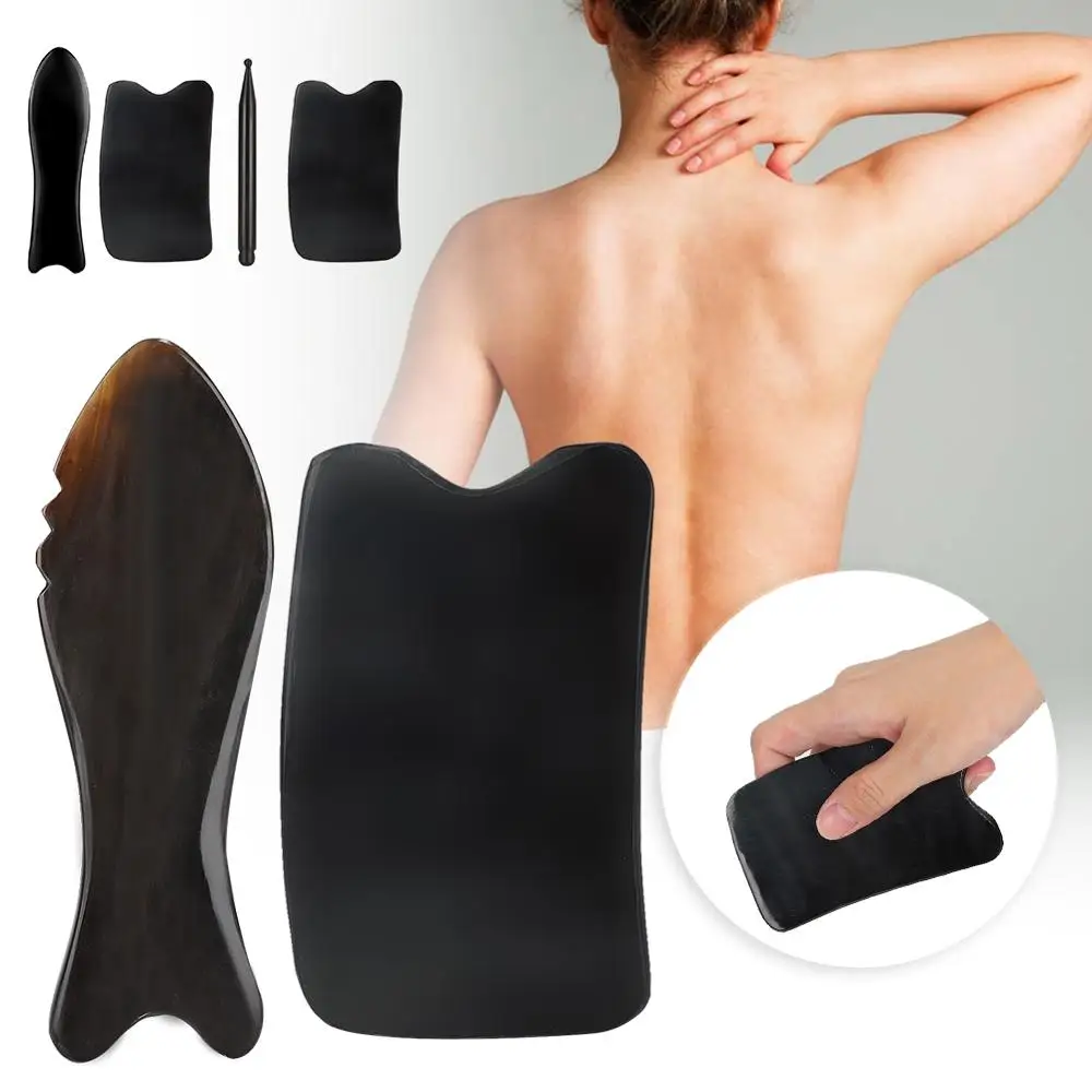 Натуральная Роговая соскабливающая доска спа облегчающая боль в мышцах