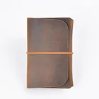 Обложка для паспорта мужская из натуральной воловьей кожи, винтажный дорожный Держатель для паспорта ручной работы, Органайзер