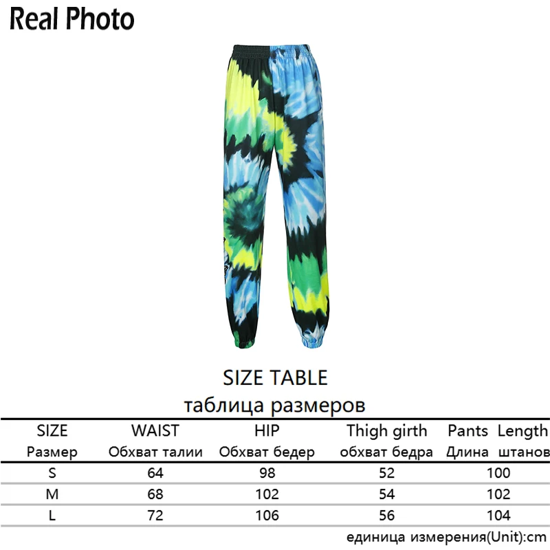 

Harajuku Joggers Trousers Harajuku Street Wear Tie Dye Butterfly Print Pants For Women Summer 2020 High Waist Pants