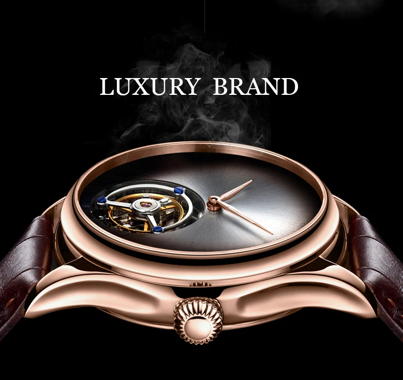 Guanqin Tourbillon Мужские часы роскошные механические часы настоящий бренд водонепроницаемые часы с турбийоном мужские часы Relogio Masculino