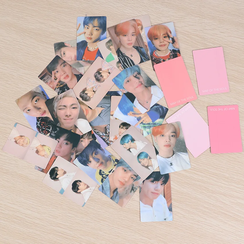 

South Korean Groups Kpop Bangtan Boys Same Clearly HD Photo Cards Names Signatures LOMO Cards Premium Photos Top Quality