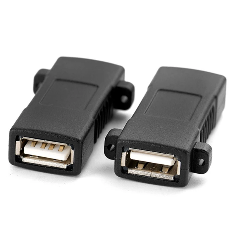 

1Pc Standard USB 2.0 3.0 Female To Female Socket Panel Mount Adapter Connector M5TE