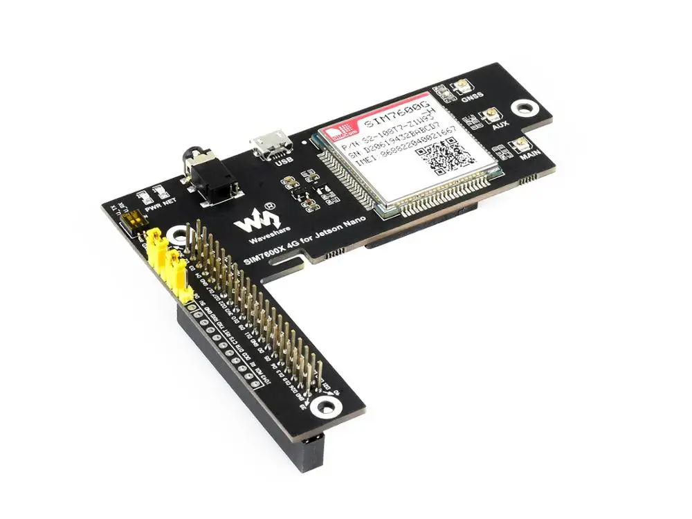 

Waveshare SIM7600G-H 4G / 3G / 2G / GNSS Module for Jetson Nano, LTE CAT4, Global Applicable
