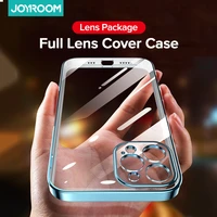 joyroom soft clear case for iphone 13 pro max tpu shockproof full lens protection transparent case for iphone 13 pro max cover