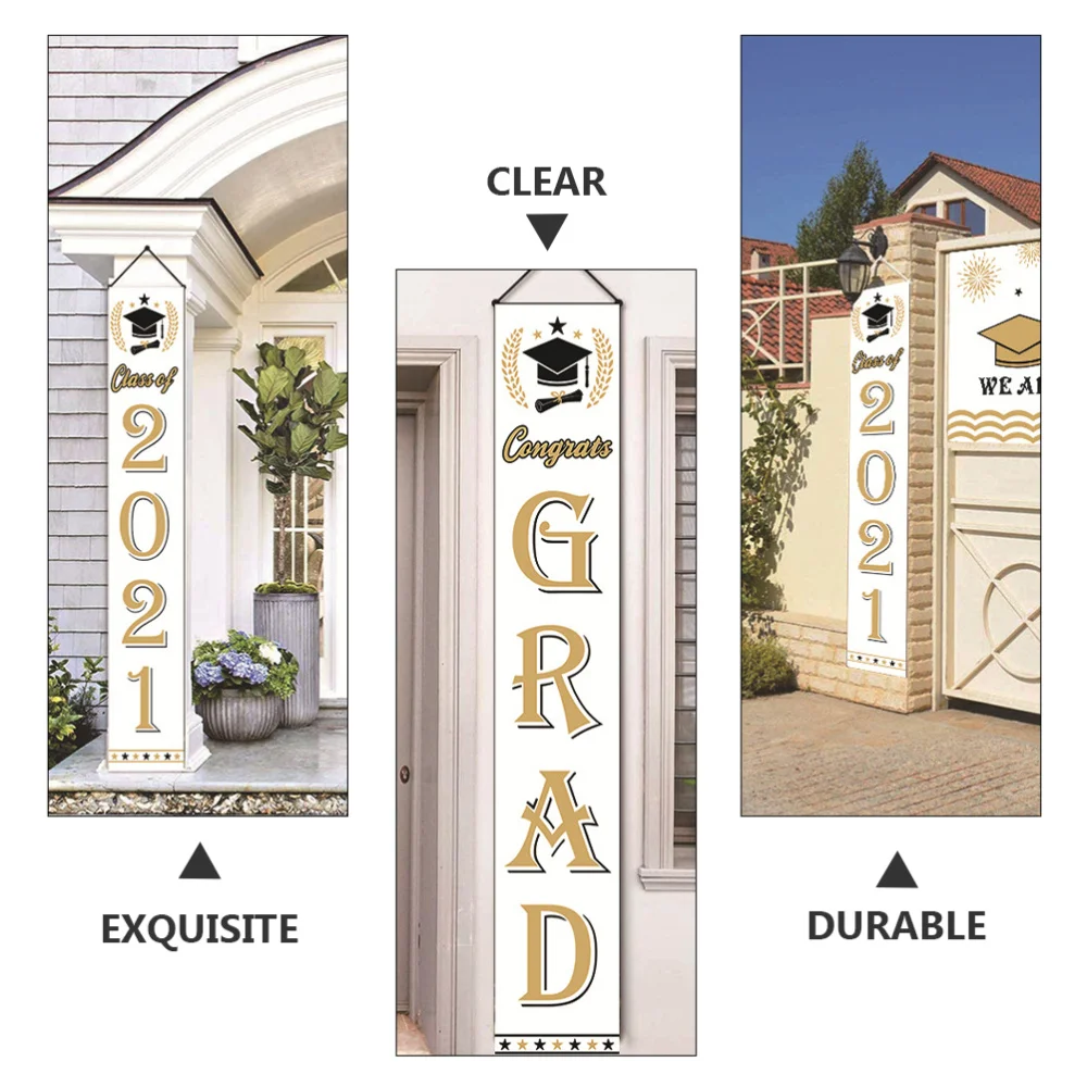 

1 Pair 2021 Graduation Party Decorations Door Banner Couplet Graduation Couplet